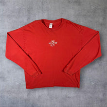 Load image into Gallery viewer, Vintage GAP 1969 Logo Graphic Red Long Sleeve Cotton T-Shirt
