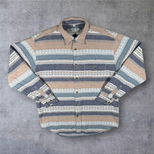 Load image into Gallery viewer, Vintage 90s Eagle Southwestern Aztec Woven Overshirt Flannel Shirt Large 41/42
