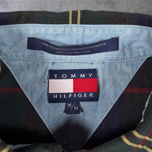 Load image into Gallery viewer, Vintage Tommy Hilfiger Tartan Plaid Check 1/4 Button Short Sleeve Button-Down Shirt
