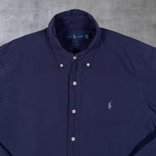 Load image into Gallery viewer, Ralph Lauren "Classic Fit" Navy Blue Long Sleeve Cotton Button-Down Shirt
