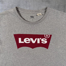 Load image into Gallery viewer, Levi's Classic Red Tab Big Logo Graphic Short Sleeve Grey Cotton T-Shirt
