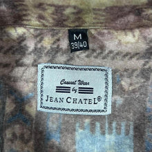 Load image into Gallery viewer, Vintage 90's Jean Chatel Crazy Abstract Patterned Long Sleeve Flannel Shirt
