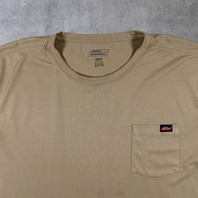 Load image into Gallery viewer, Dickies Classic Basic Tab Patch Logo Polyester Beige Brown Pocket T-Shirt
