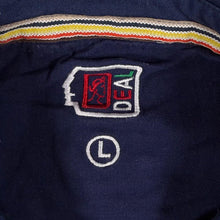 Load image into Gallery viewer, Vintage D.E.A.L. Deal Mens L Striped Rugby Polo Shirt Pink Navy White 90s Retro
