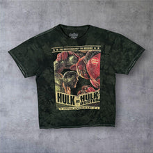Load image into Gallery viewer, Marvel Avengers Age Of Ultron Hulk vs Hulkbuster T Shirt Acid Wash Tee
