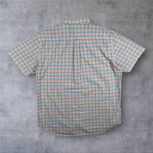 Load image into Gallery viewer, GANT Broadcloth Gingham Shirt Mens 2XL Blue Red Check Short Sleeve Regular Fit
