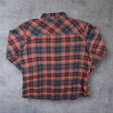 Load image into Gallery viewer, Columbia Flannel Shirt Womens XXL Red Plaid Tartan 100% Cotton Outdoor

