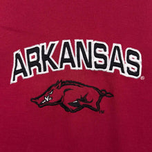 Load image into Gallery viewer, Vintage Starter NCAA Arkansas Razorbacks College Embroidered Red Hoodie
