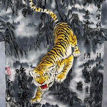 Load image into Gallery viewer, Vintage Brother Goth Y2K Tiger Animal Graphic Grey Short Sleeve Shirt
