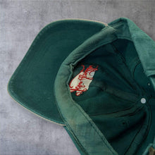 Load image into Gallery viewer, Vintage 90s John Smith Embroidered Green Suede Baseball Cap Strapback
