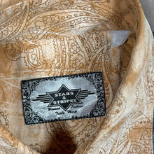 Load image into Gallery viewer, Vintage Stars &amp; Stripes Cowboy Western Paisley Patterned Long Sleeve Popper Shirt
