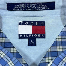 Load image into Gallery viewer, Vintage Tommy Hilfiger Classic Embroidered Mini Logo Check Long Sleeve Cotton Shirt
