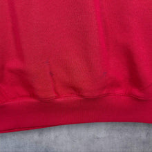 Load image into Gallery viewer, Vintage 90’s Dash Embroidered Pocket Motif Collared Red Sweatshirt
