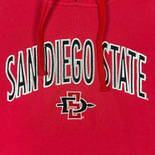 Load image into Gallery viewer, Champion San Diego State Aztecs Hoodie Mens L Red SDSU NCAA Embroidered College
