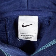 Load image into Gallery viewer, Nike England Football Embroidered Logo Blue Pullover Hoodie
