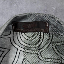 Load image into Gallery viewer, Early 00's Dian Dian Tong Goth Y2K Dragon Pattern Grey Blue Mesh Short Sleeve Shirt
