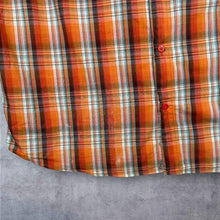 Load image into Gallery viewer, Columbia Omni Shade Mens XXL Shirt Orange Plaid Check Short Sleeve Outdoor 2XL
