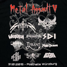 Load image into Gallery viewer, Metal Assault (2015) Heavy Metal Music Band Festival Lineup T-Shirt
