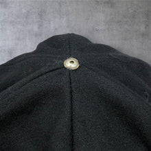 Load image into Gallery viewer, Vintage 90s GET REAL Snapback Cap Black Yellow Wool Embroidered Slogan Hat
