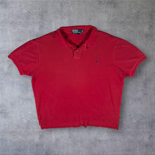 Load image into Gallery viewer, Early 00's Polo Ralph Lauren "Custom Fit" Red Cotton Short Sleeve Polo Shirt
