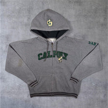 Load image into Gallery viewer, Champion "Calpoly" San Luis Obispo Embroidered College Zip Grey Hoodie
