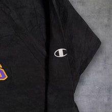 Load image into Gallery viewer, Vintage Champion LA Lakers NBA 1/4 Zip Fleece Black Purple Spellout 90s XXL
