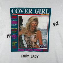 Load image into Gallery viewer, Vintage 1992 Harrahs Las Vegas Cover Girl T Shirt M Screen Stars Casino 90s
