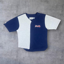 Load image into Gallery viewer, Vintage Admit One MLB Atlanta Braves Baseball Colour Block Cotton Jersey Top
