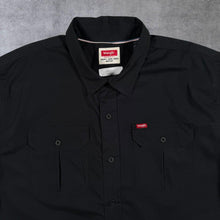 Load image into Gallery viewer, Vintage Wrangler Classic Black Cotton Double Pocket Short Sleeve Shirt

