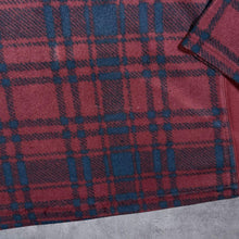 Load image into Gallery viewer, Columbia Sportswear Tartan Check Blue Red 1/4 Zip Fleece Sweatshirt
