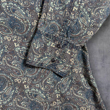 Load image into Gallery viewer, Wrangler 20X Paisley Western Shirt L Pearl Snap Cowboy Rodeo Long Sleeve
