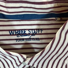 Load image into Gallery viewer, White Stuff Classic Cream Red Striped Mini Logo Long Sleeve Cotton Shirt
