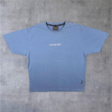 Load image into Gallery viewer, Early 00's Sessions Skateboards Skater Embroidered Logo Blue Cotton Short Sleeve T-Shirt
