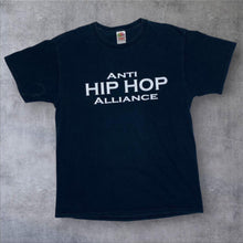 Load image into Gallery viewer, Anti Hip Hop Alliance Music Spellout Graphic Black T-Shirt

