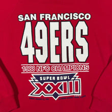 Load image into Gallery viewer, Vintage 1988 San Francisco 49ers Sweatshirt L Hanes USA Super Bowl XXIII NFL
