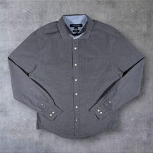 Load image into Gallery viewer, Tommy Hilfiger 80's 2 Ply Grey Long Sleeve Cotton Preppy Dress Shirt
