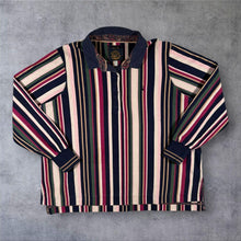 Load image into Gallery viewer, Joules Rugby Polo Shirt Women's UK 22 Multicolour Stripe Long Sleeve Oversized Cotton

