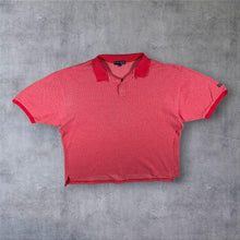 Load image into Gallery viewer, Vintage Faldo By Pringle Red Patterned Cotton Golf Short Sleeve Polo Shirt
