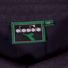 Load image into Gallery viewer, Early 00's Diadora Embroidered Mini Logo Navy Blue Short Sleeve Polo Shirt
