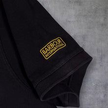 Load image into Gallery viewer, Barbour International Classic Basic Black Short Sleeve Cotton Polo Shirt
