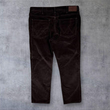 Load image into Gallery viewer, Wrangler Arizona Corduroy Trousers Mens Dark Brown Straight Leg Stretch Cords W38 L30
