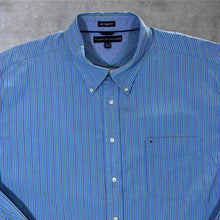 Load image into Gallery viewer, Early 00's Tommy Hilfiger "80's 2 Ply Fabric" Multi Striped Long Sleeve Button-Up Cotton Shirt
