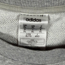 Load image into Gallery viewer, Adidas Classic Mini Logo Tape Sleeve Grey Crewneck Sweatshirt
