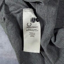 Load image into Gallery viewer, Fred Perry "Slim Fit" Mini Laurel Logo Grey Long Sleeve Polo Shirt
