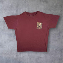 Load image into Gallery viewer, Weird Fish "We Don't Serve" Cartoon Parody Graphic Burgundy Red Cotton T-Shirt
