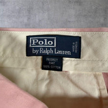 Load image into Gallery viewer, Polo Ralph Lauren Prospect Pant Pink Chino Trousers W36 L32 Cotton Preppy
