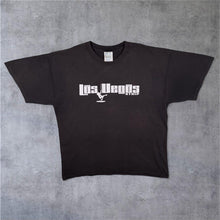 Load image into Gallery viewer, Vintage Las Vegas Strip USA Tourist Spellout Novelty Graphic Faded Black Cotton T-Shirt
