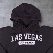 Load image into Gallery viewer, Las Vegas Nevada USA Tourist Spellout Graphic Black Hoodie
