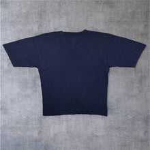 Load image into Gallery viewer, Vintage Russell Athletic Mini Logo Navy Blue Cotton Short Sleeve V-Neck T-Shirt
