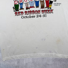 Load image into Gallery viewer, Vintage 80's Russell Athletic "Proud To Be Drug Free" Graphic White Single Stitch T-Shirt
